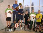 Vyhlášení poháru 2011 muži: 2. Matěj Kozubek a 5. Josef Kučera