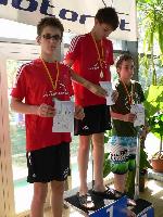 vyhlášení 100M žáci 1999 - 3. Michal Boudník