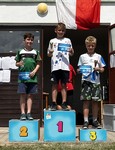 vyhlášení 1km mladší žáci - 2. Matyáš Hukal