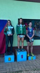 vyhlášení 3 km ženy - 1. Mia Srbová, 2. Nikola Svobodová